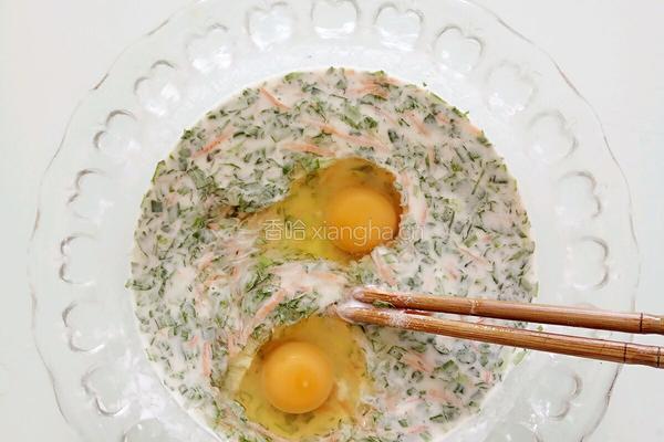 面糊蔬菜鸡蛋摊饼的做法图解11
