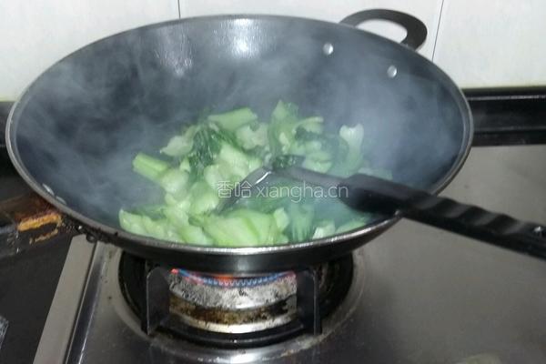 蒜香炒青菜的做法图解4