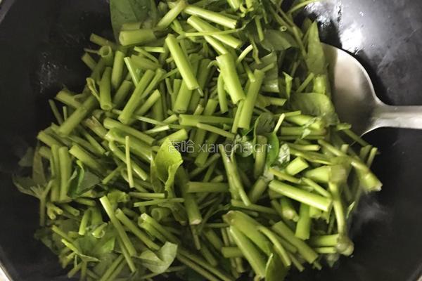 炒空心菜的做法图解5