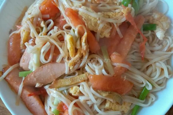 鸡蛋西红柿炒面