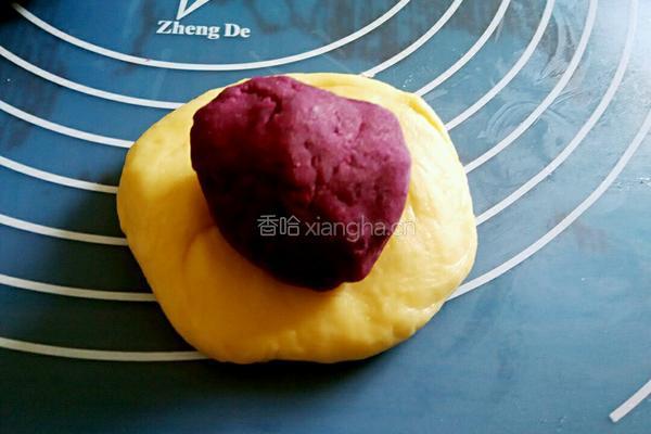紫薯花样面包的做法图解4