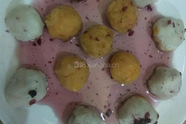 蓝莓山药红薯丸子的做法图解8