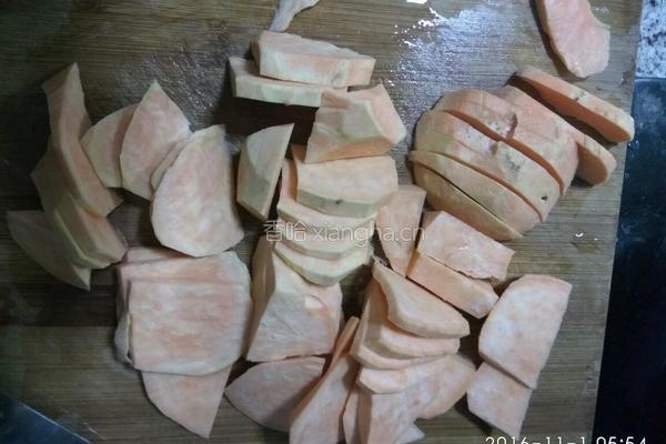 炸红薯丸子的做法图解1