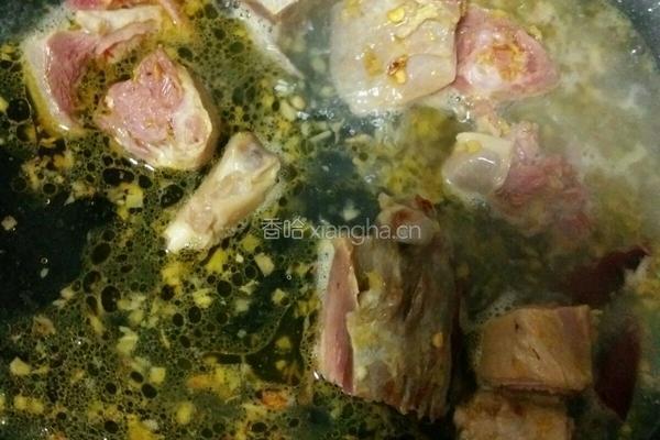 蒜苔炒咸鸭腿的做法图解4