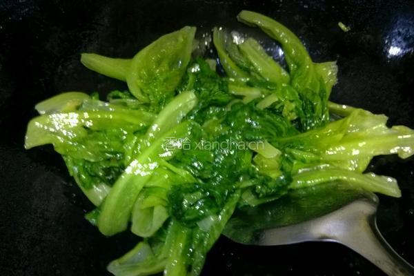 炒生菜的做法图解7