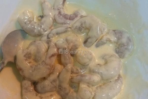白汁芝士蝦球的做法图解5