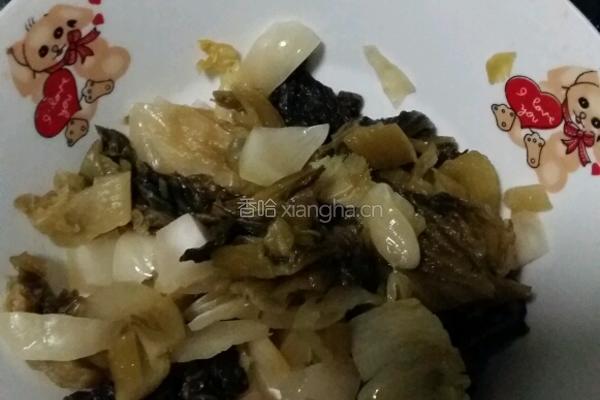 酸菜炒猪大肠的做法图解4