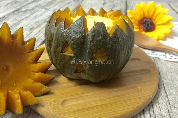 万圣节的南瓜蒸蛋的做法图解11