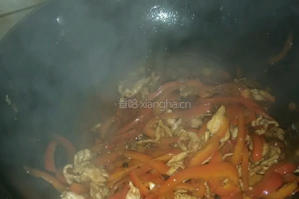 甜椒炒肉的做法图解6