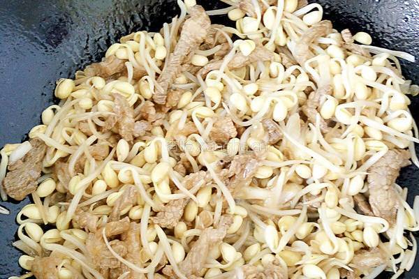 豆芽炒肉的做法图解11