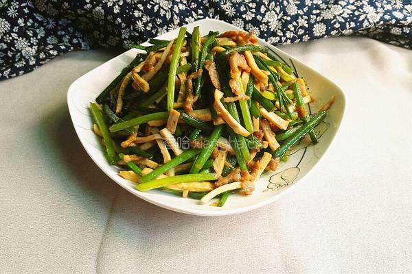 香干肉丝炒韭菜花的做法图解15