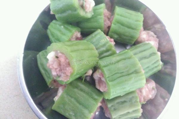 肉粮苦瓜汤的做法图解5