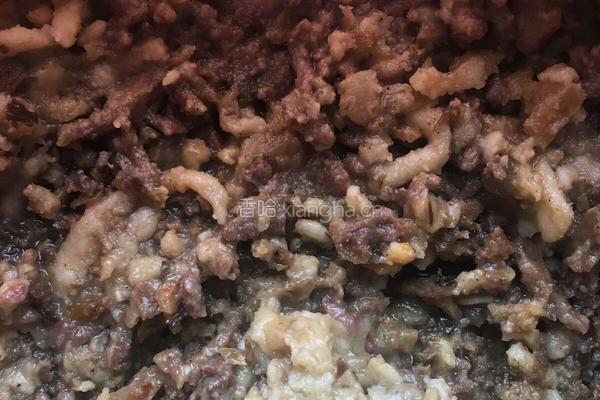 豆渣肉末煎饼的做法图解2