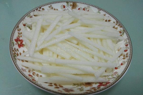京糕雪梨丝的做法图解2