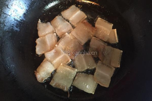 五花肉炒笋干的做法图解4