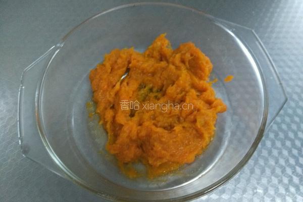 南瓜小熊蜂蜜烤的做法图解2