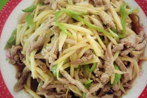 嫩姜炒肉丝的做法图解5