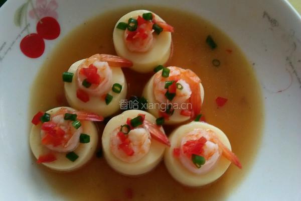 虾仁蒸豆腐的做法图解9
