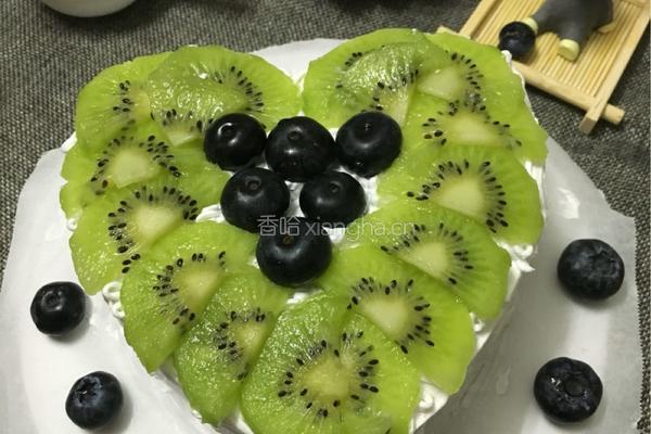 爱心水果蛋糕的做法图解15