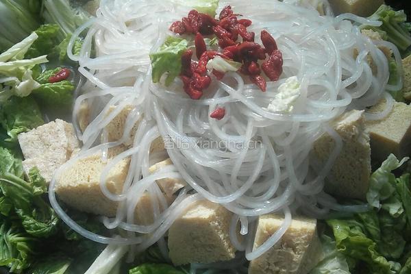 冻豆腐炖白菜粉的做法图解7
