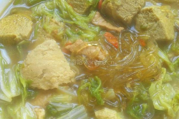 冻豆腐炖白菜粉的做法图解9