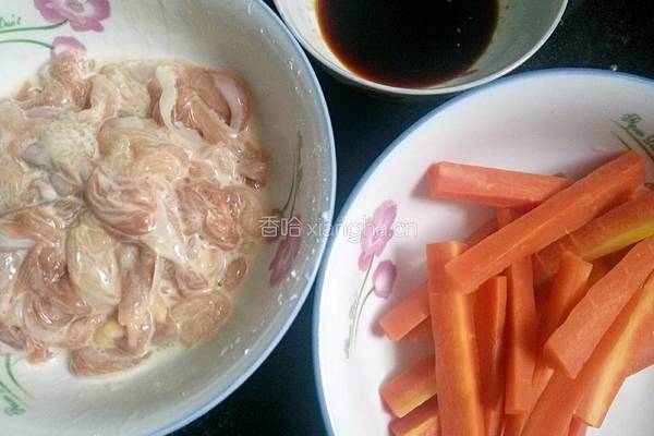 胡萝卜鸡肉卷的做法图解5