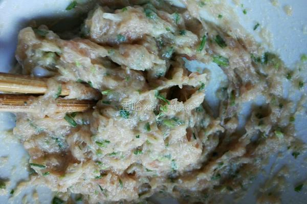 生煎虾仁肉末小馄饨的做法图解6