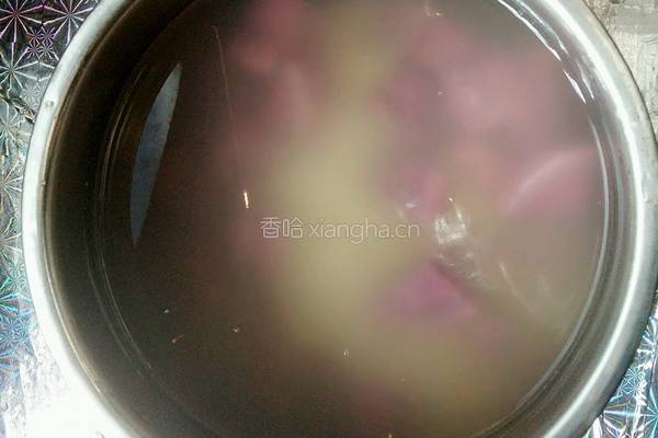 紫薯小米粥的做法图解4
