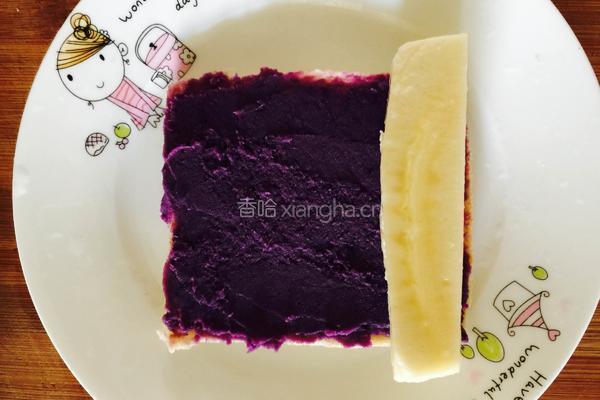 香蕉紫薯卷的做法图解7