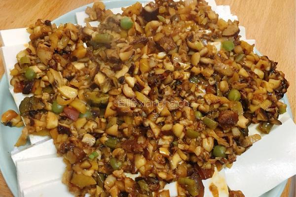 香菇肉末豆腐的做法图解5