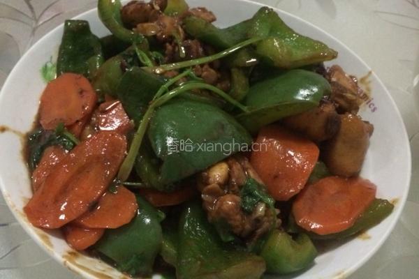 圆椒炒鸡腿的做法图解7