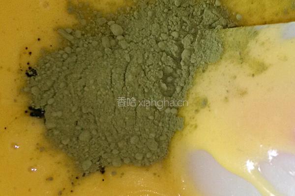抹茶戚风蛋糕（6寸）的做法图解4