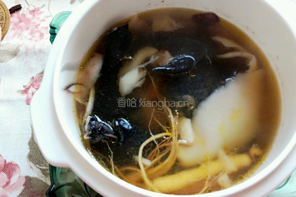 鲜人参乌鸡炖椰王的做法图解7