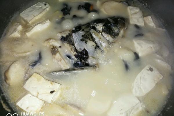 鱼头炖豆腐的做法图解10