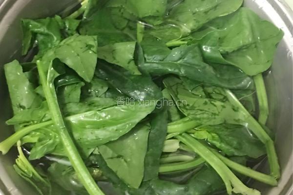 菠菜鸡蛋汤的做法图解1