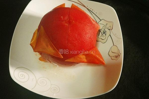 番茄浓汁汤年糕的做法图解5