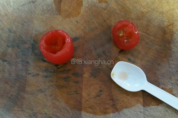 圣女果夹虾仁的做法图解6