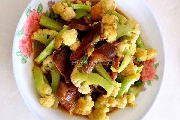 花菜炒鸭胗