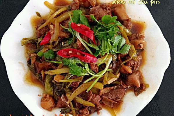 南檬酸菜鸭的做法图解8