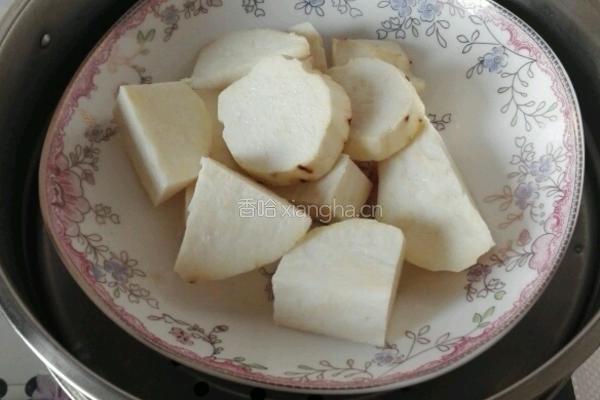 红薯糯米豆沙煎饼的做法图解1