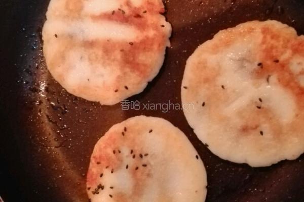 红薯糯米豆沙煎饼的做法图解12