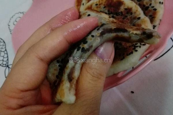 红薯糯米豆沙煎饼的做法图解14