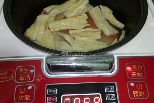 淡菜腐竹胡萝卜粥的做法图解7
