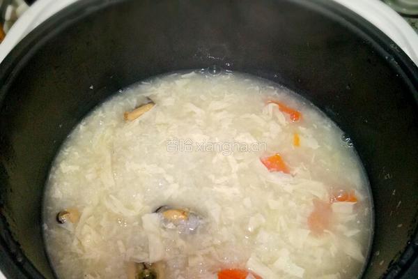 淡菜腐竹胡萝卜粥的做法图解8