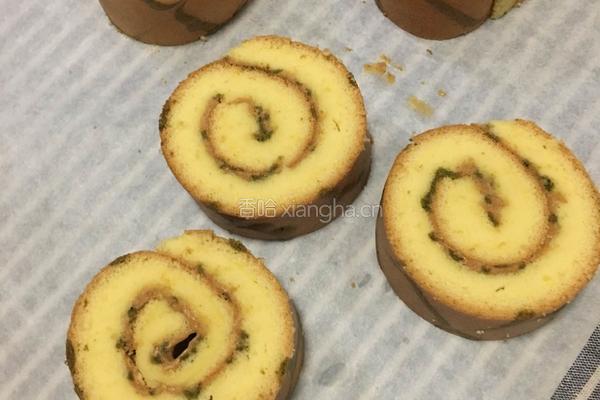 花生酱蛋糕卷的做法图解19