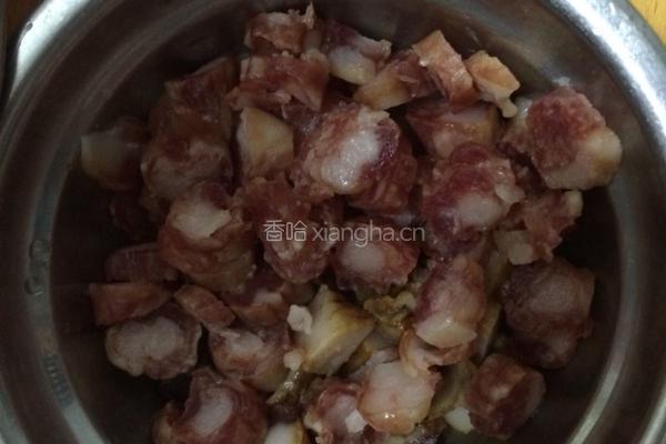 腊味萝卜糕的做法图解2