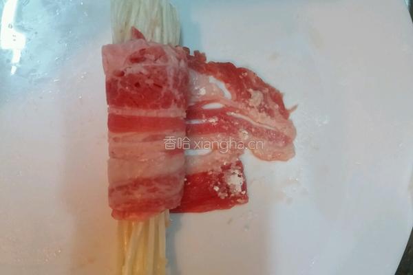 金菇肥牛卷的做法图解3