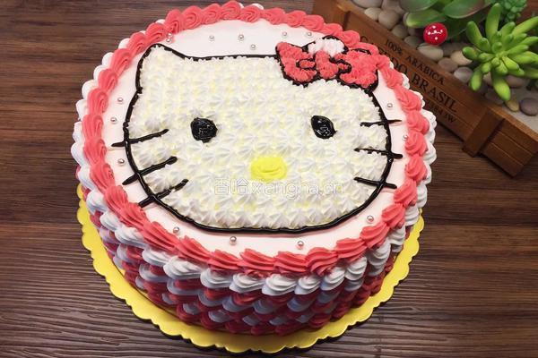 kitty猫蛋糕的做法图解11
