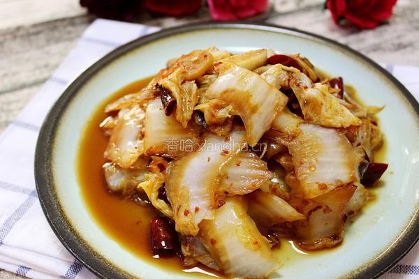 醋溜白菜的做法图解8