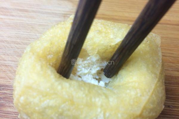 豆腐酿肉的做法图解4